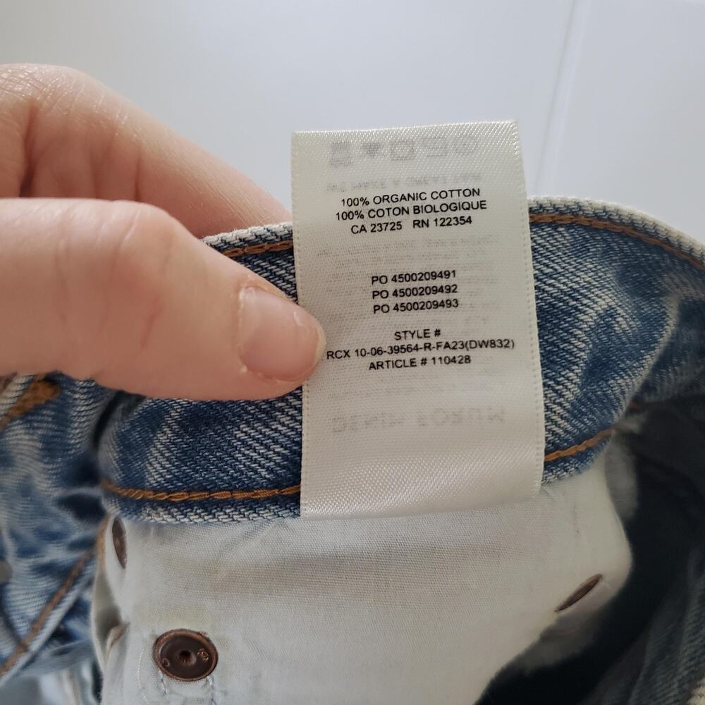 Denim Forum Jeans Womens 25 Light Wash 90s Marlo Hi-Rise Baggy Aritzia Blue - Picture 7 of 14